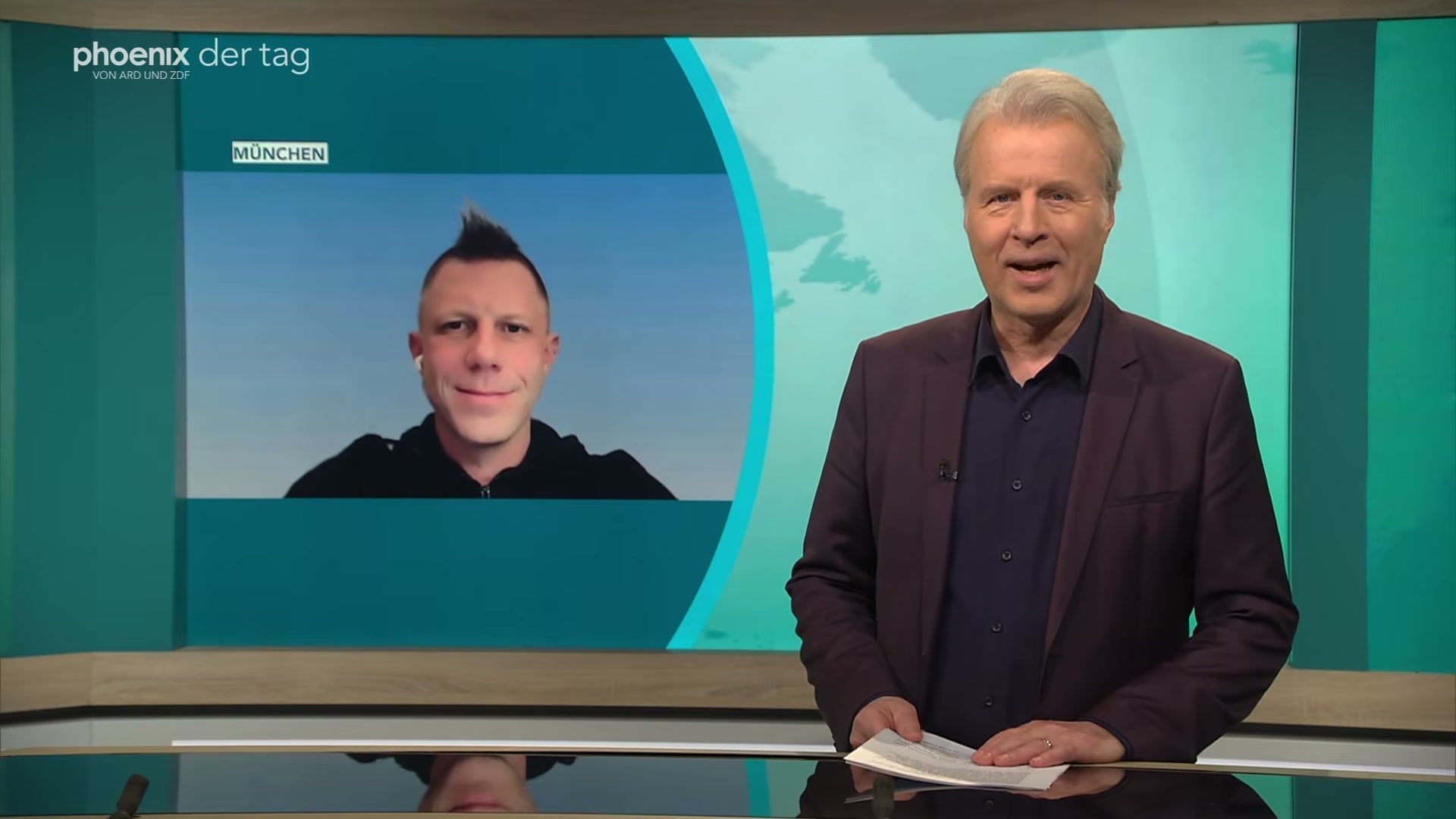 Bild aus bei Phoenix zum Social-Media-Verbot